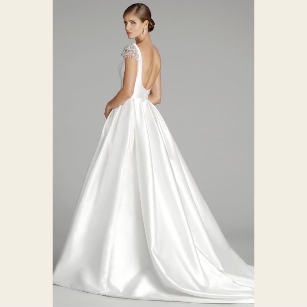 Alvina Valenta pearl dress - size 2/4 - debutante, wedding - beaded gown